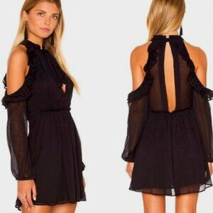 Free People Sheer Black Mini Dress NWT